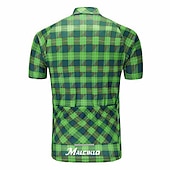 billige Herretrøyer-Herre Sykkeltrøyer Kortermet Sykkel Jersey Topper med 3 baklommer Fjellsykling Veisykling Pustende Anatomisk design Hurtigtørkende Refleksbånd Gul Rød Lilla Rutet Polyester sport Klær