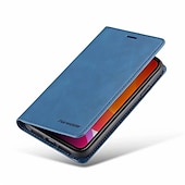 お買い得  iPhone用ケース-カードスロットとスタンド付きマグネティックPUレザーiPhoneケース - iPhone 11 Pro Max XR XS X 8 7 6 Plus SE 2020用フリップカバー