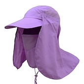 billiga Huvudbonader för herrar-Herr Unisex Fiskarhatt Solhatt Fiskehatt Mörkgrå Marin Utomhus Fiske Solid färg Vattentät UV-skydd Andningsfunktion Snabb tork
