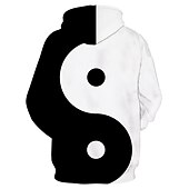 cheap Men&#039;s Pullover Hoodies-Men&#039;s Geometric Color Block Hoodie Hoodies Sweatshirt Hoodie Hooded Sweatshirt Hooded Basic Daily Club White Designer