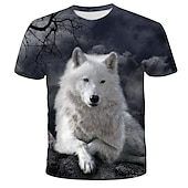 economico Magliette con stampa animale-Per uomo Animali 3D maglietta Manica corta maglietta Rotonda Camicia Streetwear Esagerato Giornaliero Per eventi Arcobaleno Abbigliamento S M L XL 2XL 3XL