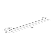 billiga Handduksstänger-Handduksstång Ny Design / Kreativ Nutida / Moderna Rostfritt stål / Lågkolstål / Metall 1st - Badrum Enkel Väggmonterad