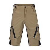 preiswerte Fahrradhosen Herren-Nuckily herren mtb shorts lycra radhose wasserdicht atmungsaktiv schnell trocknend leicht und baggy reißverschlusstaschen sommer fahrradbekleidung berg rennrad radsport fortgeschritten schwarz