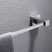 economico Portasciugamani-il set di accessori per il bagno include portasciugamani da bagno/porta accappatoio/porta asciugamani in acciaio inossidabile 304 montato a parete argentato 3 pezzi
