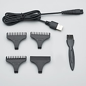 tanie Golenie i usuwanie owłosienia-Elektryczny trymer do włosów dla mężczyzn - bezprzewodowy ładowany przez USB maszynka do strzyżenia włosów u fryzjera Prezent na Walentynki