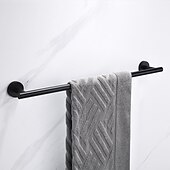 economico Portasciugamani-portasciugamani per bagno, portasciugamani in acciaio inossidabile nero opaco, portasciugamani da parete (40 cm ~ 60 cm)