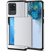 cheap Samsung Cases-Phone Case For Samsung Galaxy S24 S23 S21 S20 Plus Ultra Note 20 10 S25 Ultra Back Cover Bumper Frame Four Corners Drop Resistance With Card Holder Armor TPU