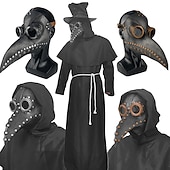 levne Příslušenství a další-Retro Punk a gotika Steampunk Maska Maškarní Morový doktor Pevná barva Pánské Dámské Fantazie Steampunk předvečer Všech svatých Karneval Plesová maškaráda Párty Dospělé Maska Celý rok