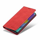 baratos Capa Samsung-Capa Para Samsung Galaxy S24 S20 Plus S20 Ultra S20 S25 Ultra Capa Para Corpo Inteiro Carteira de Couro com Suporte de Pé Flip Carteira Couro Genuíno TPU Sólido