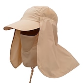 billiga Huvudbonader för herrar-Herr Unisex Fiskarhatt Solhatt Fiskehatt Mörkgrå Marin Utomhus Fiske Solid färg Vattentät UV-skydd Andningsfunktion Snabb tork