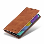 baratos Capa Samsung-Capa Para Samsung Galaxy S24 S20 Plus S20 Ultra S20 S25 Ultra Capa Para Corpo Inteiro Carteira de Couro com Suporte de Pé Flip Carteira Couro Genuíno TPU Sólido