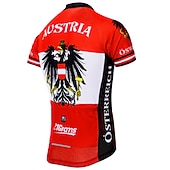 baratos Camisolas masculinas-Homens Camisa para Ciclismo Padrão Águia Rússia Manga Curta Moto Camisa / Roupas Para Esporte Blusas com 3 bolsos traseiros Ciclismo de Montanha Ciclismo de Estrada Resistente a UV Secagem Rápida