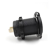 billige Billader-dobbel usb lader stikkontakt adapter vanntett bil hurtiglader strømuttak for bil / lastebil / motorsykkel båt rv