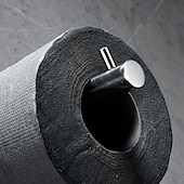 ieftine Suporturi Hârtie Igienică-suport de hârtie igienică rotund, design nou, autoadeziv, din oțel inoxidabil, rulou de baie, raft de hârtie montat pe perete 1buc