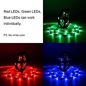 abordables Contrôle à distance-LOENDE 3x5M bandes lumineuses LED Ruban LED Flexibles Ensemble de Luminaires 900 LED 2835 SMD 8mm 1 set RGB Noël Nouvel An Créatif Découpable Décorative 12 V  Auto-Adhésives