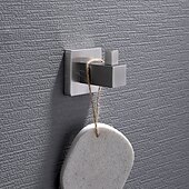 economico Portasciugamani-il set di accessori per il bagno include portasciugamani da bagno/porta accappatoio/porta asciugamani in acciaio inossidabile 304 montato a parete argentato 3 pezzi