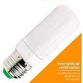 abordables Luces LED de maíz-1pc led efecto de llama bombillas de luz de fuego modelo completo 5w e27 bombilla de llama 78leds 85-265v parpadeante halloween navidad decoración del hogar