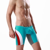 economico Costumi da Bagno per Uomini-SEOBEAN® Per uomo Pantaloncini da mare Pantaloni Nuoto Surf Sport acquatici Costumi da bagno Traspirante Asciugatura rapida Comodo Chinlon Elastene Abbigliamento mare / Estate / Elasticizzato
