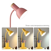 cheap Desk Lamps-Desk Lamp Eye Protection / Adjustable / Dimmable LED power supply For Bedroom / Study Room / Office AC100-240V Yellow / Blue / Pink / CE Certified