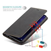 baratos Capa Samsung-Capa Para Samsung Galaxy S24 S20 Plus S20 Ultra S20 S25 Ultra Capa Para Corpo Inteiro Carteira de Couro com Suporte de Pé Flip Carteira Couro Genuíno TPU Sólido
