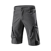preiswerte Fahrradhosen Herren-Nuckily herren mtb shorts lycra radhose wasserdicht atmungsaktiv schnell trocknend leicht und baggy reißverschlusstaschen sommer fahrradbekleidung berg rennrad radsport fortgeschritten schwarz