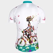 economico Maglie da donna-Per donna Maglia da ciclismo Manica corta Autunno Bicicletta Maglietta / Maglia Superiore con 3 tasche posteriori Ciclismo da montagna Cicismo su strada Traspirante Asciugatura rapida Design