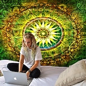 tanie Tkanina mandali-mandala czeski gobelin ścienny art decor koc kurtyna wiszący dom sypialnia salon akademik dekoracja boho hippie psychodeliczny kwiatowy kwiat lotos indyjski