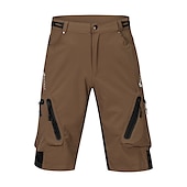 preiswerte Fahrradhosen Herren-Nuckily herren mtb shorts lycra radhose wasserdicht atmungsaktiv schnell trocknend leicht und baggy reißverschlusstaschen sommer fahrradbekleidung berg rennrad radsport fortgeschritten schwarz