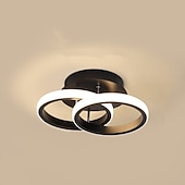 voordelige Inbouw- &amp; semi-inbouwmontage-1-licht 24cm led plafondlamp cirkelvormig ontwerp eenvoudige ring gang lamp aluminium voor slaapkamer lamp logeerkamer balkon 110-120/220-240 22w