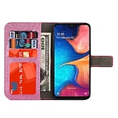 Недорогие Чехлы для Samsung-телефон Кейс для Назначение SSamsung Galaxy S24 S23 S22 S21 S20 Plus Ultra A54 A34 A14 А73 А53 А33 S10 Plus A52 S10 S25 Ультра Кошелек для карт со стендом Флип Сияние и блеск
