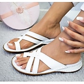 abordables Sandales Décontractées-sandales marron pour femmes avec bretelles croisées et détails de coutures pour l&#039;été et les tenues décontractées