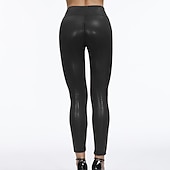 cheap Dance Costumes-Dance Costumes Pants Pattern / Print Plaid 3/4 hidden Zipper Women&#039;s Performance Theme Party High PU