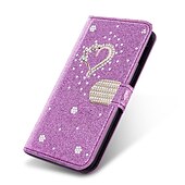 Недорогие Чехлы для Samsung-телефон Кейс для Назначение SSamsung Galaxy S24 S23 S22 S21 S20 Plus Ultra A54 A34 A14 А73 А53 А33 S10 Plus A52 S10 S25 Ультра Кошелек для карт со стендом Флип Сияние и блеск