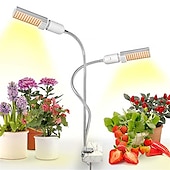 olcso Lámpák növénytermesztéshez-1db led üzem nő fények sunlike teljes spektrumát 45w e27 dual head rugalmas hattyúnyak üvegházhatású virág növény lámpa