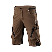 preiswerte Fahrradhosen Herren-Nuckily herren mtb shorts lycra radhose wasserdicht atmungsaktiv schnell trocknend leicht und baggy reißverschlusstaschen sommer fahrradbekleidung berg rennrad radsport fortgeschritten schwarz