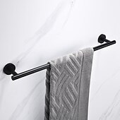economico Portasciugamani-portasciugamani per bagno, portasciugamani in acciaio inossidabile nero opaco, portasciugamani da parete (40 cm ~ 60 cm)