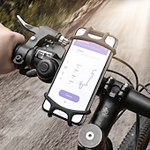 abordables Soporte para móvil-soporte para teléfono de bicicleta de silicona para 4 - 6 pulgadas soporte para teléfono inteligente motocicleta bicicleta manillar clip soporte gps soporte de montaje4.7
