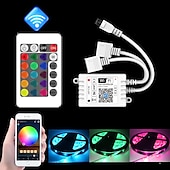 cheap Remote Control-10m 32.8ft Smart App Control Flexible Led Strip Light 5050 RGB SMD 360 LEDs Work with Alexa Google 12V 4A Adapter Kit