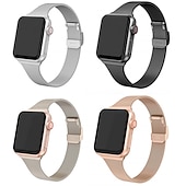 Χαμηλού Κόστους Ζώνες Apple Watch-Παρακολουθήστε το συγκρότημα για Apple Watch Series 8 7 6 5 4 3 2 1 SE Ανοξείδωτο Ατσάλι Αντικατάσταση Λουρί Μιλανέζικη Πλέξη Περικάρπιο