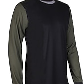 economico Maglie da uomo-Per uomo Maglia da ciclismo Maglia in discesa maglia per dirt bike Manica lunga Bicicletta Maglietta / Maglia Superiore con 3 tasche posteriori Ciclismo da montagna Cicismo su strada Resistente ai