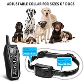 お買い得  犬用トレーニング用品-ipx7防水充電式リモートペット犬トレーニングカラーLED 3モードビープ振動ショックペット行動トレーニング2匹の犬