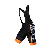 cheap Men&#039;s Clothing Sets-Men&#039;s Cycling Jersey with Bib Shorts Short Sleeve Mountain Bike MTB Road Bike Cycling Black White Red Patchwork Camo / Camouflage Bike Clothing Suit UV Resistant 3D Pad Breathable Quick Dry Back