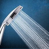 economico Doccetta-1pc soffione doccia con ugello pressurizzato accessori per il bagno in abs soffione doccia portatile cromato a risparmio idrico ad alta pressione
