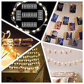 halpa Paristokäyttöinen-valokuvaleikevalo 50 värikäs led -yövalo koristelu asuntolan juhliin valoisa sali makuuhuoneen ilmapiiri kevyt juhla häät koristelu valokokoonpano 50 leikettä 1 sarja