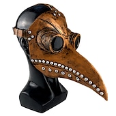 levne Příslušenství a další-Retro Punk a gotika Steampunk Maska Maškarní Morový doktor Pevná barva Pánské Dámské Fantazie Steampunk předvečer Všech svatých Karneval Plesová maškaráda Párty Dospělé Maska Celý rok