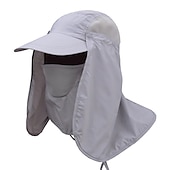 billiga Huvudbonader för herrar-Herr Unisex Fiskarhatt Solhatt Fiskehatt Mörkgrå Marin Utomhus Fiske Solid färg Vattentät UV-skydd Andningsfunktion Snabb tork