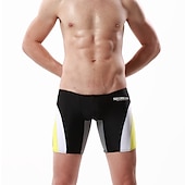 economico Costumi da Bagno per Uomini-SEOBEAN® Per uomo Pantaloncini da mare Pantaloni Nuoto Surf Sport acquatici Costumi da bagno Traspirante Asciugatura rapida Comodo Chinlon Elastene Abbigliamento mare / Estate / Elasticizzato