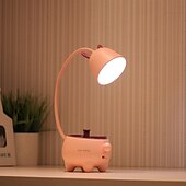 cheap Desk Lamps-Smart Touch Desk Lamp Rechargeable Eye Protection Adjustable Brightness USB Charging For Bedroom Study Room Office DC 5V Pink Green White