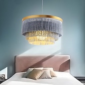 billiga Ring &amp; Rund Design-42 cm enkel design taklampa led tofs metall elektropläterad modern traditionell / klassisk generisk