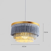 billiga Ring &amp; Rund Design-42 cm enkel design taklampa led tofs metall elektropläterad modern traditionell / klassisk generisk